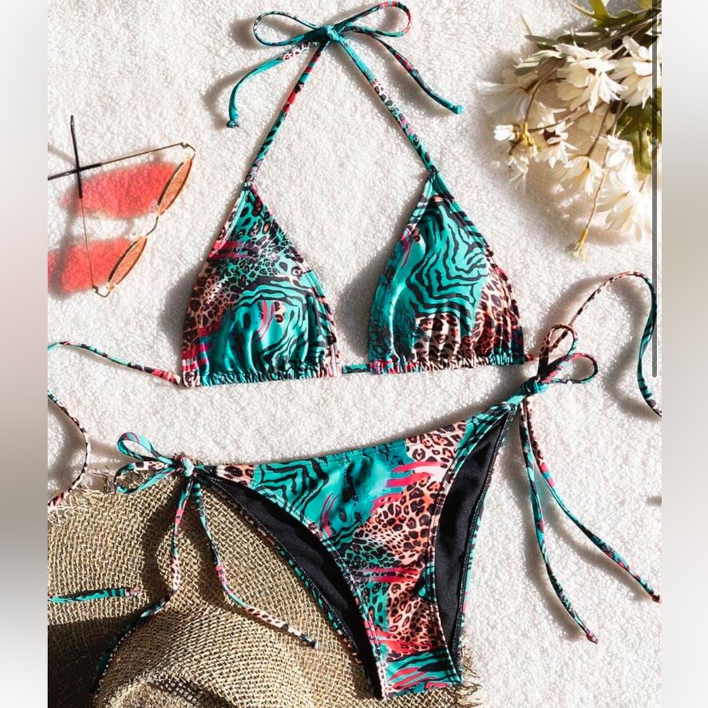 Vibrant Animal Print Bikini